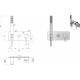Смеситель для ванны с душем IB Rubinetterie Milanotorino EMT313CC chrome, однорычажный, хром
