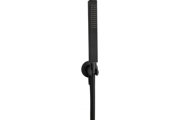 Душевой гарнитур IB Rubinetterie Duplex SH024NP matt black цвет черный, штанга 31 см