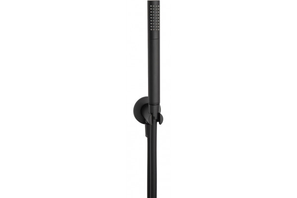 Душевой гарнитур IB Rubinetterie Duplex SH022NP matt black цвет черный, штанга 30.9 см