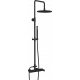 Душевая стойка IB Rubinetterie WhyNot WN127NP matt black цвет черный, штанга 138.5 см