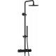 Душевая стойка IB Rubinetterie Milanotorino MT801NP matt black цвет черный, штанга 119.8 см
