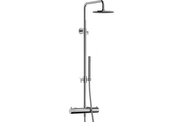 Душевая стойка IB Rubinetterie Milanotorino MT801CC chrome хром, штанга 119.8 см
