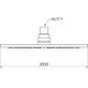 Верхний душ IB Rubinetterie Monamour ID025NP matt black цвет черный, штанга 5.6 см