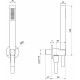Душевой гарнитур IB Rubinetterie Duplex SH024CC chrome хром, штанга 31 см