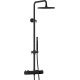 Душевая стойка IB Rubinetterie Industria ID800NP_13 matt black цвет черный, штанга 125.4 см