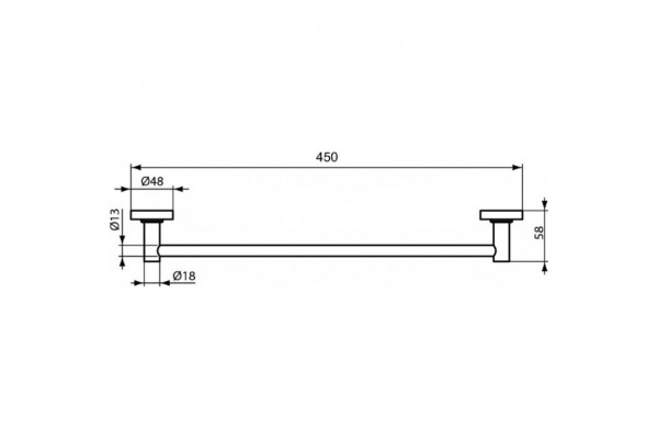 Полотенцедержатель Ideal Standard IOM A9117XG черный матовый