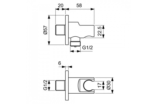 BD125AA Set ALPHA 4 в 1 (A7184AA + B961368AA + A2403AA + BC807AA ) смеситель для душа