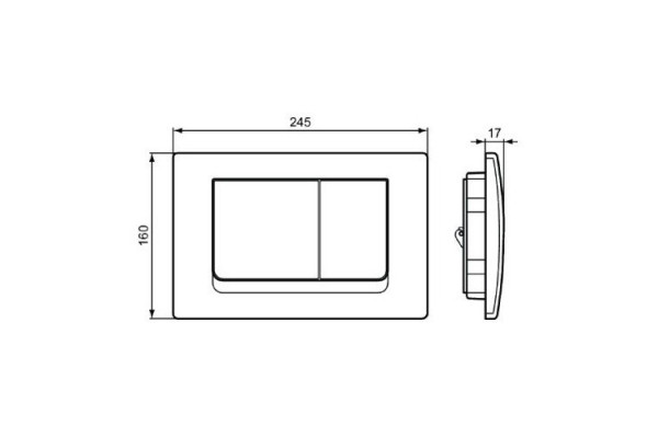 Унитаз подвесной с инсталляцией и кнопкой Ideal Standard Connect E212701