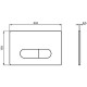 R0117AA OLEAS™ M1 SmartFlush Механическая панель смыва (для комбинации с комплектом SmartFlush R018667 - заказывается дополнительно), двойной смыв