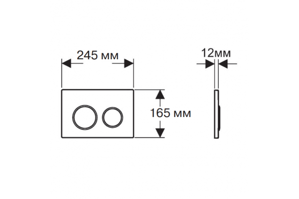 Комплект IDEAL STANDARD ST031812 (унитаз T007901 + сиденье Tesi T352701 + панель смыва Aquatek KDI-0000018 + инсталляция Aquatek INS-0000012 + крепёж)