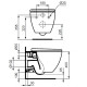 Комплект IDEAL STANDARD ST031812 (унитаз T007901 + сиденье Tesi T352701 + панель смыва Aquatek KDI-0000018 + инсталляция Aquatek INS-0000012 + крепёж)