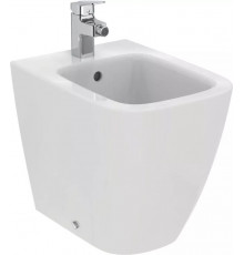 T459501 Ideal Standard i.life S Напольное пристенное биде, с отверстием под смеситель, с отверстием перелива, с крепежом TT0257919. Короткая проекция