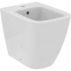 T459501 Ideal Standard i.life S Напольное пристенное биде, с отверстием под смеситель, с отверстием перелива, с крепежом TT0257919. Короткая проекция