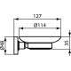 Мыльница Ideal Standard IOM A9122XG черная матовая