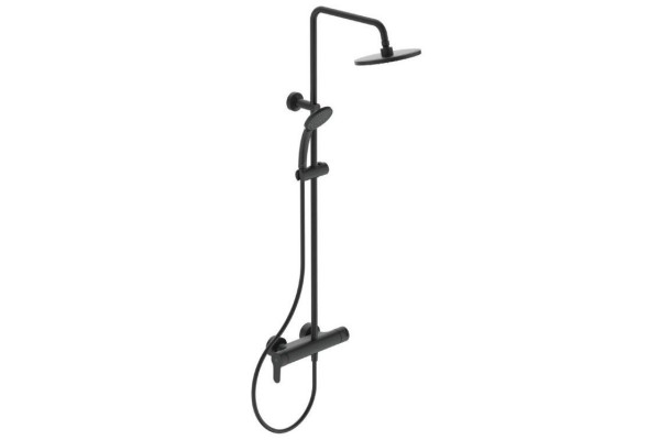 BC750XG IDEALRAIN Душевая система в комплекте с настенным смесителем для душа CERAFINE O матовый черный