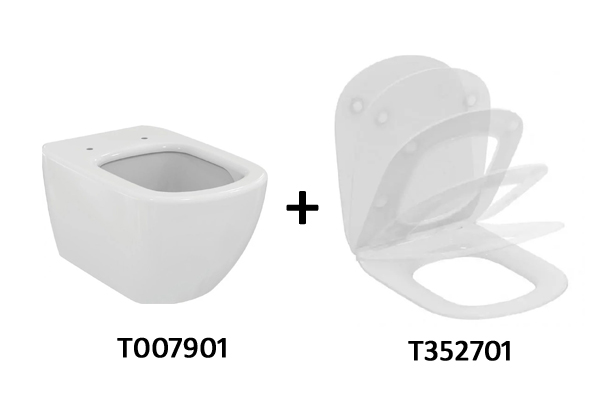 TT00001 CЕТ унитаз T007901+ сиденье T352701 В ПОДАРОК