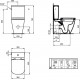 Унитаз-компакт безободковый Ideal Standard i.Life S T500001