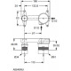Скрытая часть смесителя Ideal Standard Strada/Melange A5948NU