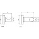 Двойной крючок Ideal Standard IOM A9116AA