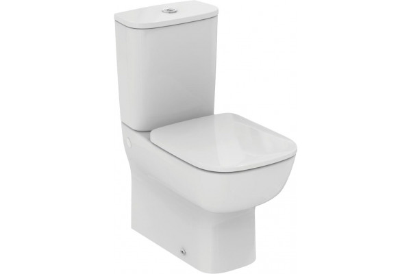 T282001+T282801+T318301 ESEDRA Напольный пристенный унитаз с бачком, c сидением и крышкой плавного закрывания
