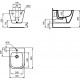 T459301 Ideal Standard i.life S Подвесное биде, с отверстием под смеситель, с отверстием перелива. Короткая проекция - 48 см. С крепежом TT0299598