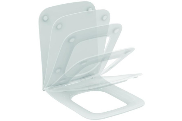 Сиденье с крышкой для унитаза Ideal Standard BLEND CUBE SANDWICH тонкое с микролифтом T521101