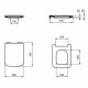 Сиденье с крышкой для унитаза Ideal Standard BLEND CUBE SANDWICH тонкое с микролифтом T521101