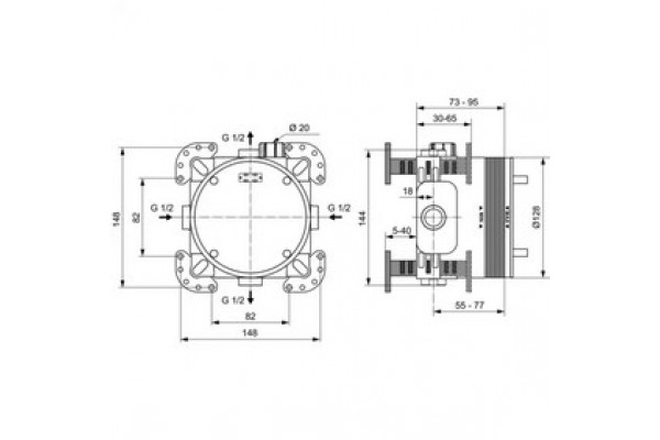Комплект смесителей Ideal Standard 7 в 1 CERAPLAN (BD263AA + A1000NU + BC771AA + BE175AA + B2232AA + B0390MY + B9445A)