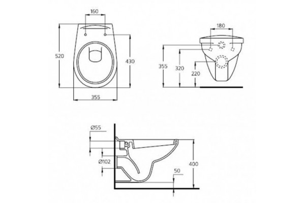 Унитаз подвесной Ideal Standard ECCO E876901