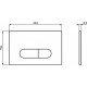 Кнопка смыва Ideal Standard Oleas M1 R0115JG матовый хром
