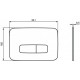 Кнопка смыва Ideal Standard Oleas R0123JG матовый хром