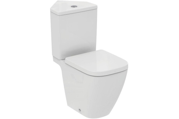 Напольный безободковый унитаз для монтажа Ideal Standard i.life S T459601 с бачком, горизонтальный выпуск, технология RimLS+, с крепежом TT0257919