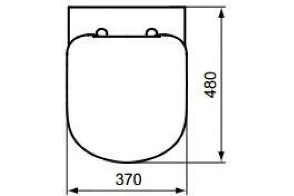 Крышка-сиденье Ideal Standard Tempo (SoftClose) короткая проекция T679901