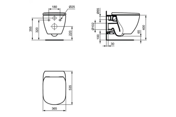TT00002/121AC CЕТ Промо-комплект Tesi T007901 Подвесной унитаз; T352701 Сиденье; R020467 Инсталляция; панель смыва R0121AC В ПОДАРОК