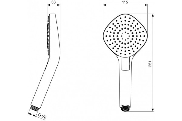 Ручной душ Ideal Standard Idealrain Evo Diamond L3 B2232AA