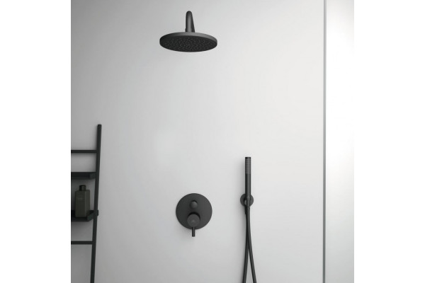 BD140XG IDEALRAIN Верхний душ Ø200 мм, пластик, матовый черный