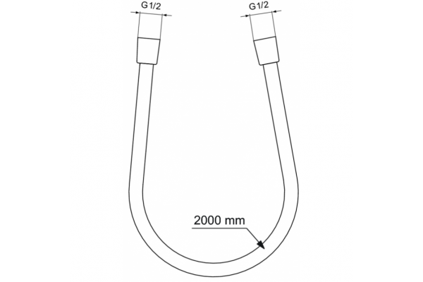 BE200AA IDEALFLEX шланг для душа 2000 мм