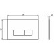 Кнопка смыва Ideal Standard Oleas M2 R0121JG матовый хром