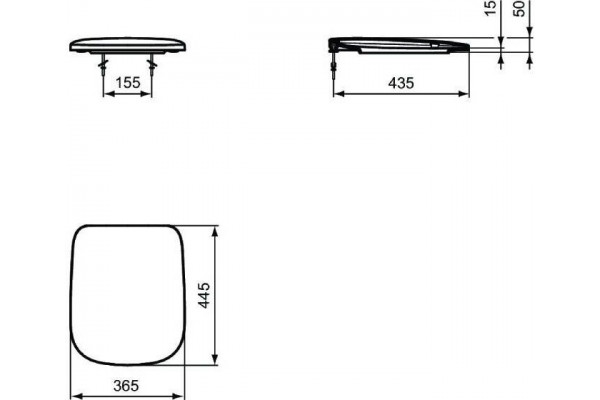 Крышка-сиденье Ideal Standard Esedra T318201