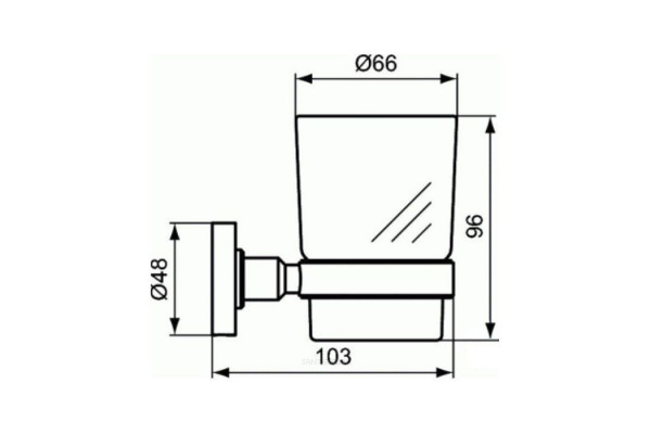 Набор аксессуаров Ideal Standard IOM A9245XG черный матовый