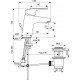 Смеситель для раковины Ideal Standard Ceraflex с донным клапаном B1707AA