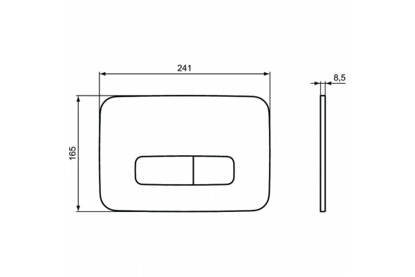 Кнопка смыва Ideal Standard Oleas M3 R0123AC белая
