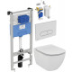 R029901 CET T007901 TESI AquaBlade подвесной унитаз, T352701 крышка, R020467 PROSYS инстталляция + R0117AA OLEAS M1 клавиша, R018667 SmartFlush