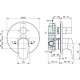 Смеситель для ванны Ideal Standard Ceraflex (внешняя часть) A6725AA
