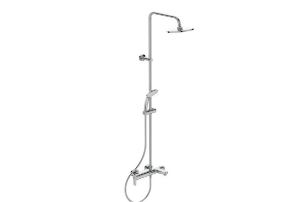 Душевая система Ideal Standard Cerafine O BC749AA в комплекте с настенным смесителем для ванны, хром