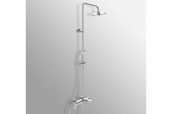 Душевая система Ideal Standard Cerafine O BC749AA в комплекте с настенным смесителем для ванны, хром