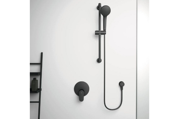 BD142XG IDEALRAIN SOFT M1 Душевой гарнитур, 1-функциональной душевой лейки, диаметр 100 мм, матовый черный