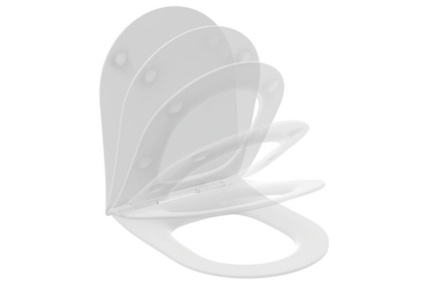 Сиденье с крышкой для унитаза Ideal Standard BLEND CURVE SANDWICH тонкое с микролифтом T520801