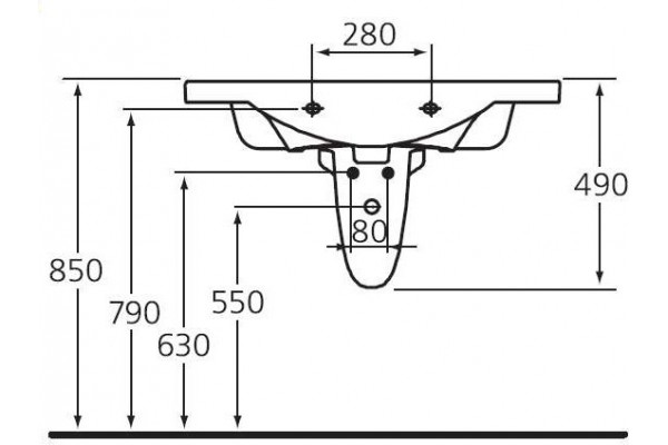 Полупьедестал Ideal Standard Motion W310401