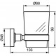Стакан с держателем, матовое стекло Ideal Standard IOM A9120AA